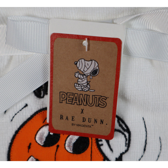 Rae Dunn Peanuts Snoopy Halloween Hand Towels HEY PUMPKIN - Picture 3 of 3